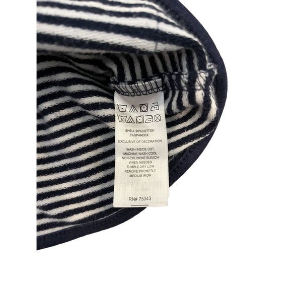 Lydia Jane Button Down Spring Blue And White Striped Sweater, 3T - Picture 6 of 6